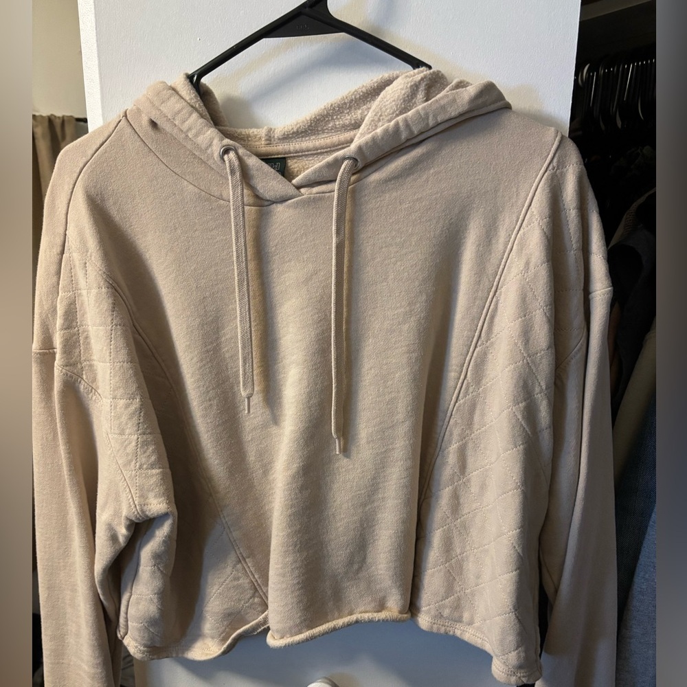 Women's Cream Hoodie Top